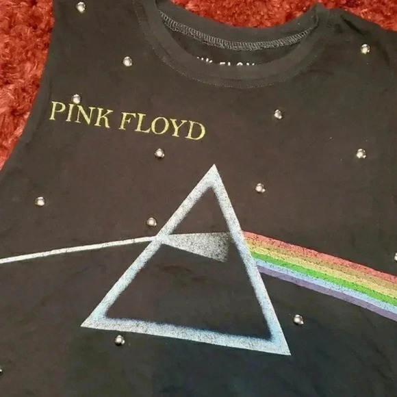 Pink Floyd Dark Side of the Moon Crop top Size M - Picture 2 of 7